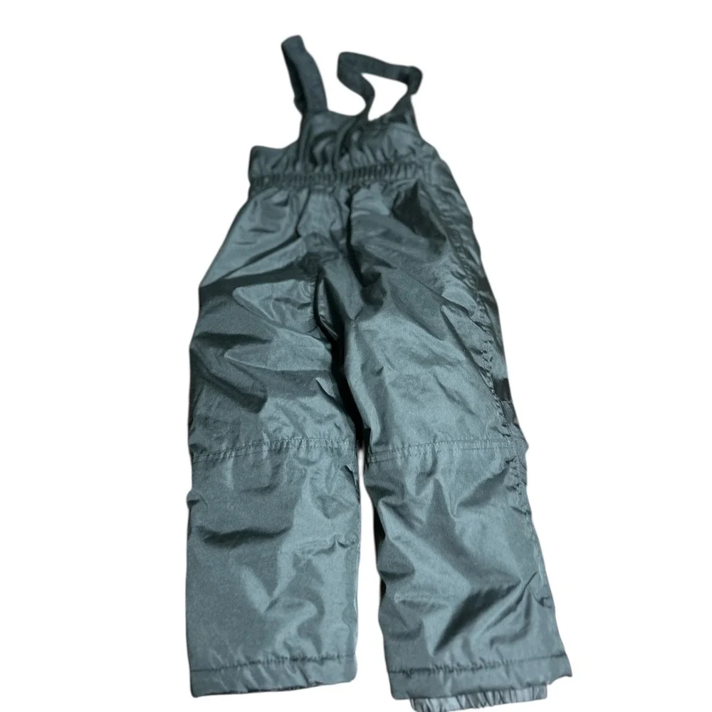 Kids Weatherproof Snow Bib Ski Pants Size 3T Black Insulated Waterproof‎